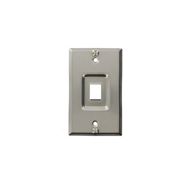 Leviton STAINLESS STEEL WALLPHONE, WALLPLATE, RECESSED,  4108W-1SP